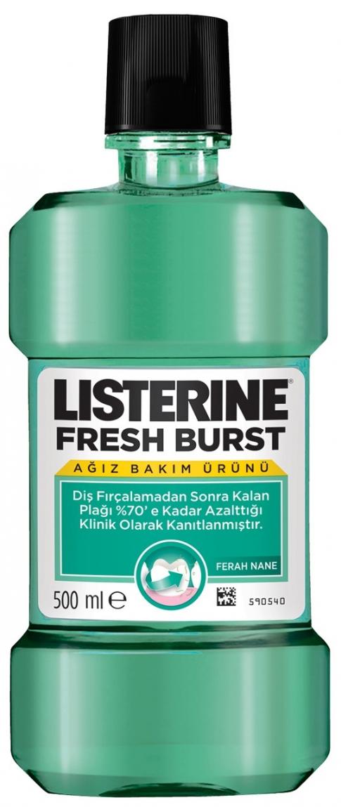 Listerine Fresh Burst Ferah Nane Aromalı Gargara 500 Ml