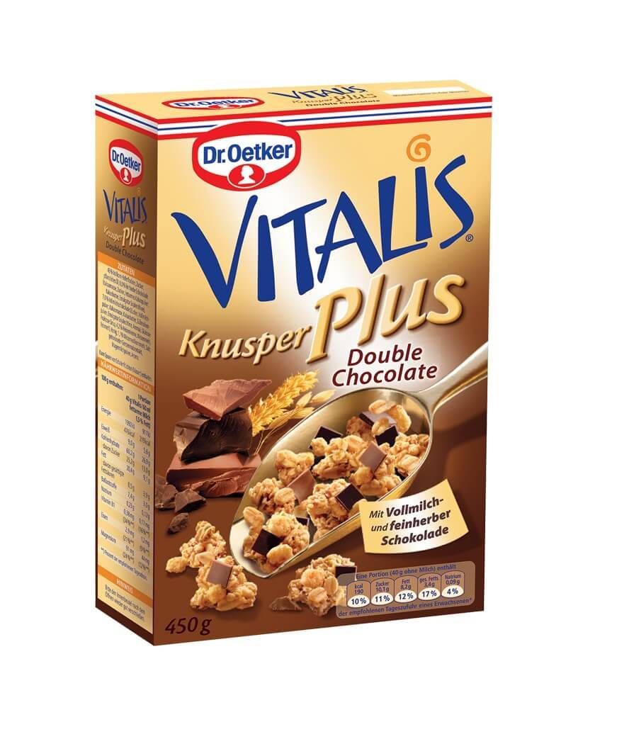 Dr. Oetker Vitalis Sütlü-Bitter Çikolatalı Çıtır Müsli 450 Gr