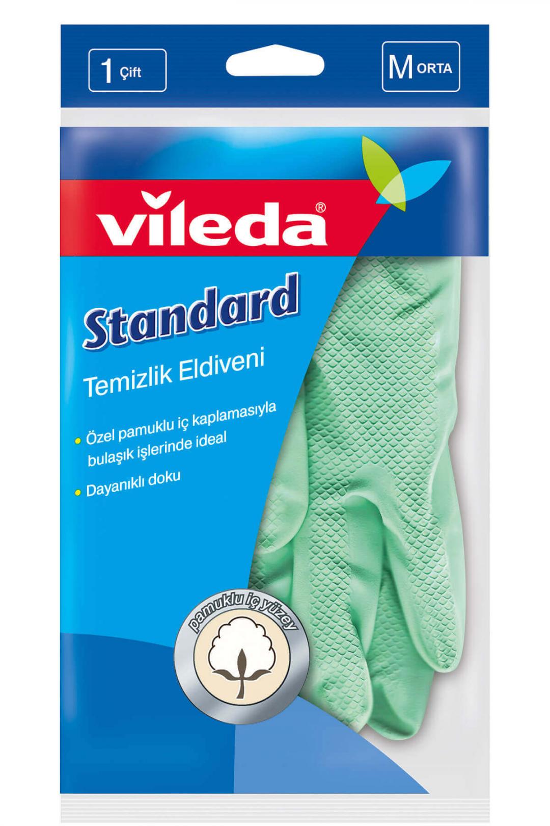 Vileda Standard Temizlik Eldiveni M Orta