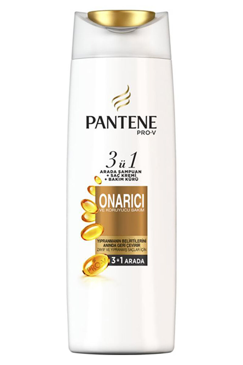 Pantene 3'ü 1 Arada Şampuan ve Saç Bakım Kremi Onarıcı ve Koruyucu Bakım 470 Ml