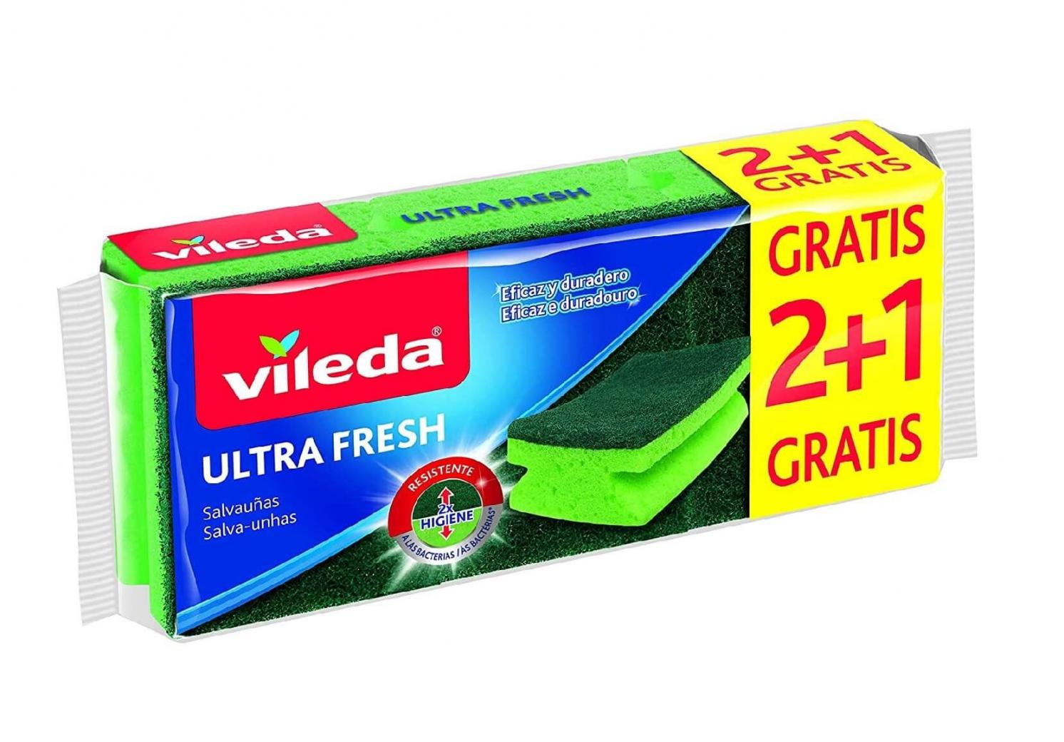 Vileda Fresh Sünger 2+1 Oluklu