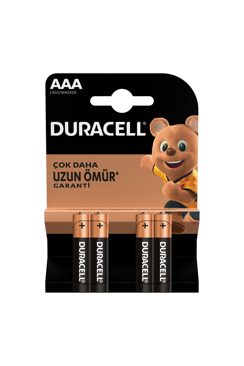 Duracell Aaa İnce Kalem Pil 4'lü