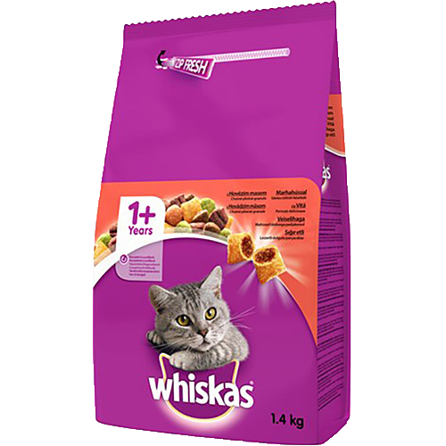 Whiskas Kedi Kuru Mama Erişkin Biftek & Havuç 1.4 Kg