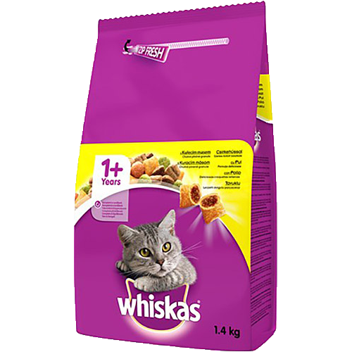 Whiskas Kuru Tavuklu Kedi Maması 1400 Gr