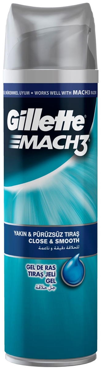 Gillette Mach3 Tıraş Jeli Yakın ve Pürüzsüz Tıraş 200 Ml