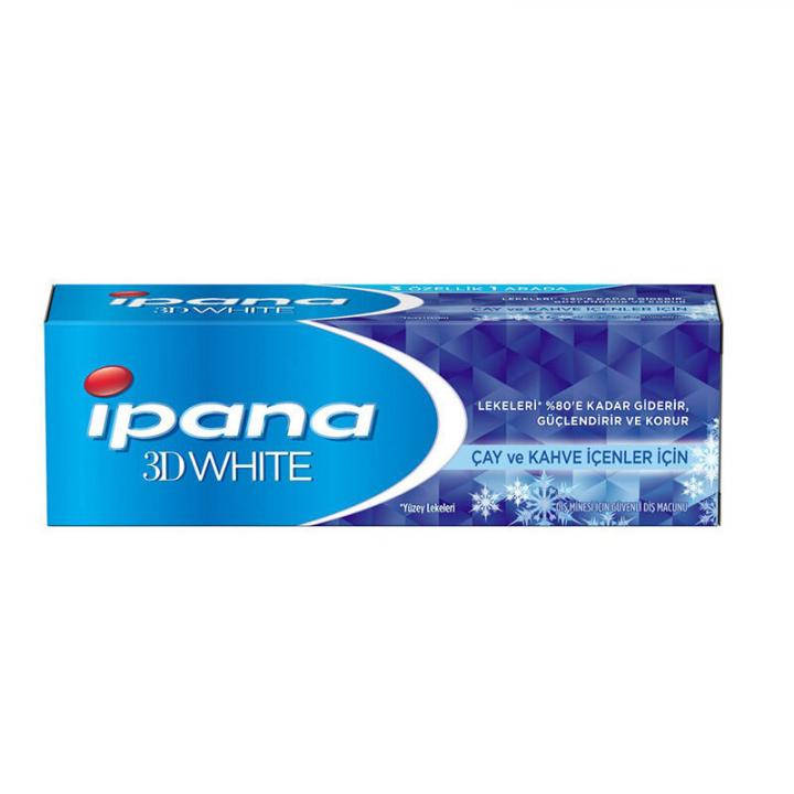 Ipana 3 Boyutlu Beyazlık Diş Macunu Çay ve Kahve İçenler İçin 75 Ml