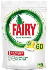 Fairy Hepsi Bir Arada Bulaşık Makinesi Deterjanı Kapsülü Limon Kokulu 60 Yıkama