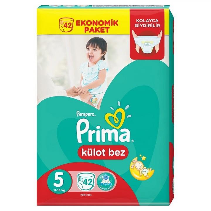 Prima Külot Bebek Bezi Junior Ekonomik Paket 5 Beden 42 Adet 