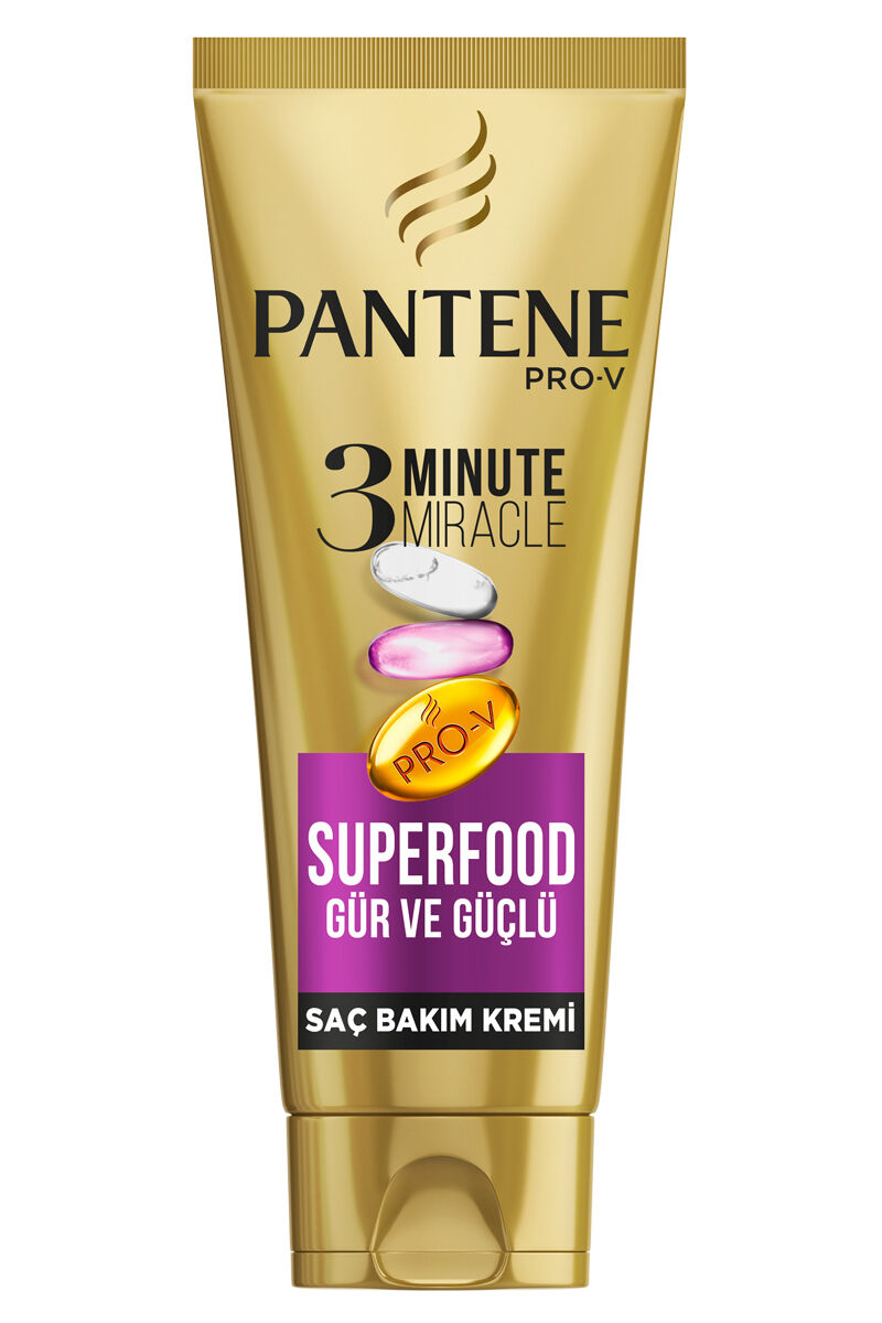 Pantene 3 Minute Miracle Saç Bakım Kremi Superfood 200 Ml