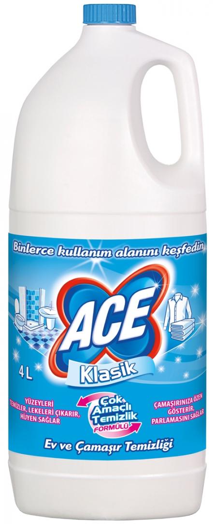 Ace Çamaşır Suyu Sade 4 Lt