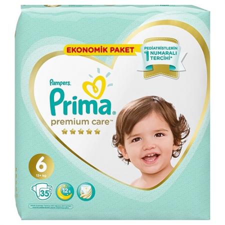 Prima Bebek Bezi Premium Care 6 Beden Ekstra Large Ekonomik Paket 35 Adet