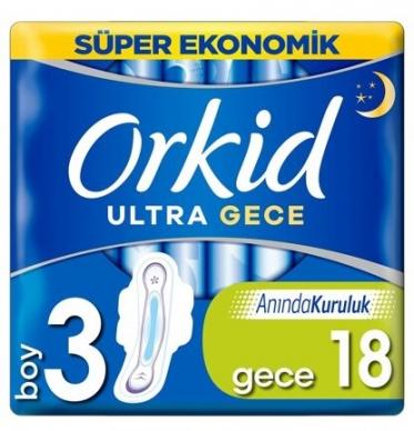 Orkid Ultra Extra 4'lü Gece 3 Beden 18'li