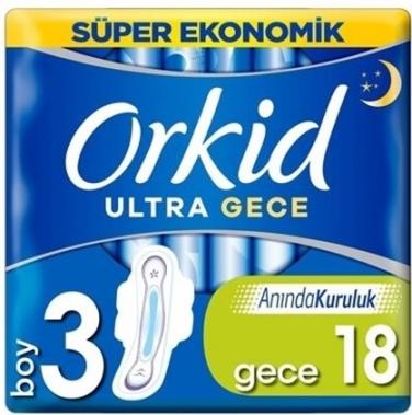 Orkid Ultra Extra Gece Extra 4'lü Paket 18'li