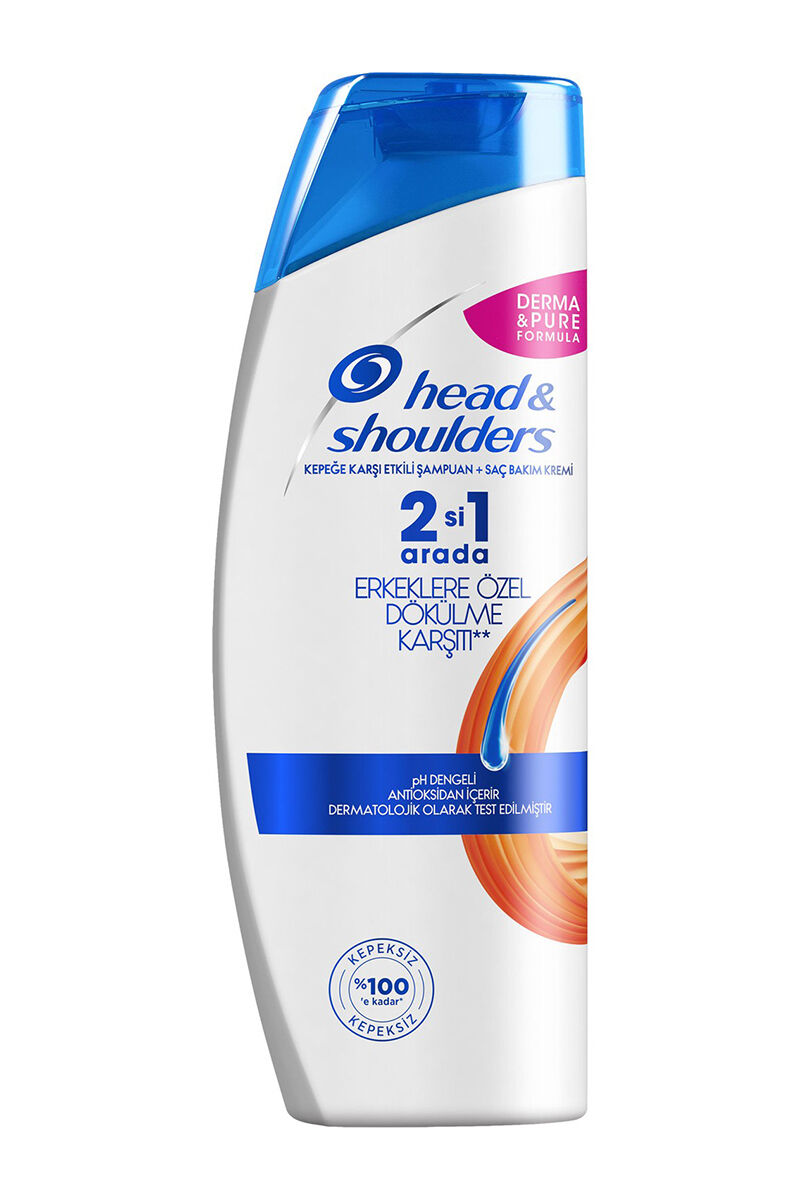 Head & Shoulders 2'si 1 Arada Şampuan Erkeklere Özel Saç Dökülmesiümelerine Karşı 400 Ml