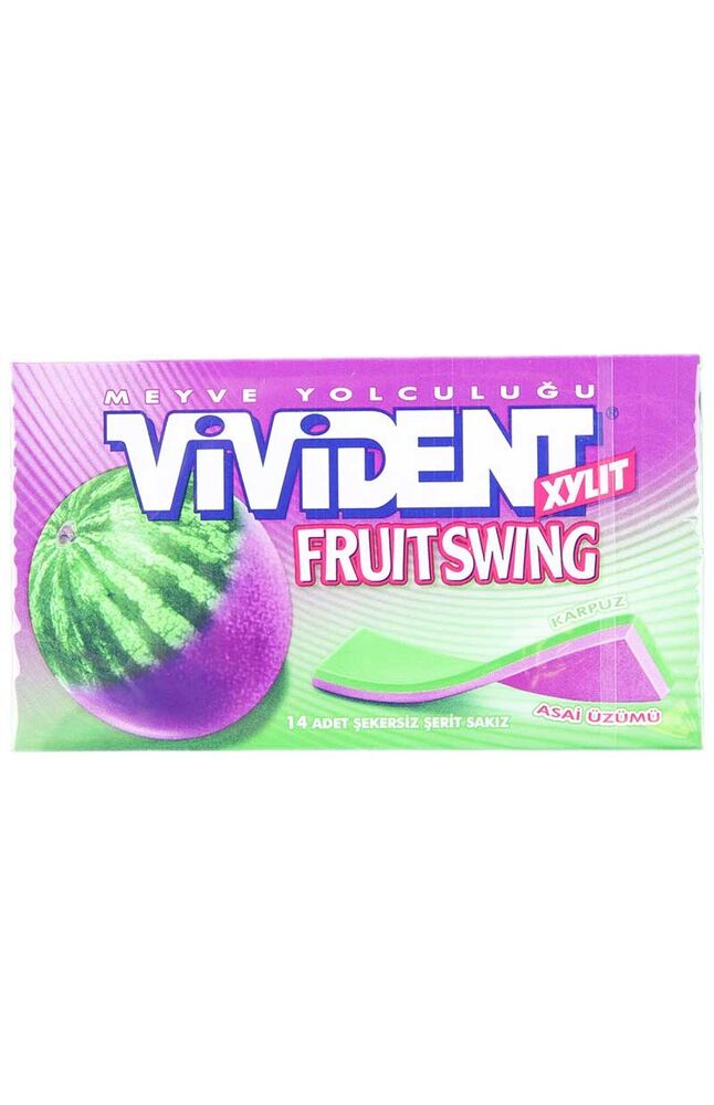 Vivident Sakız Cüzdan Fruit Karpuz 26 Gr