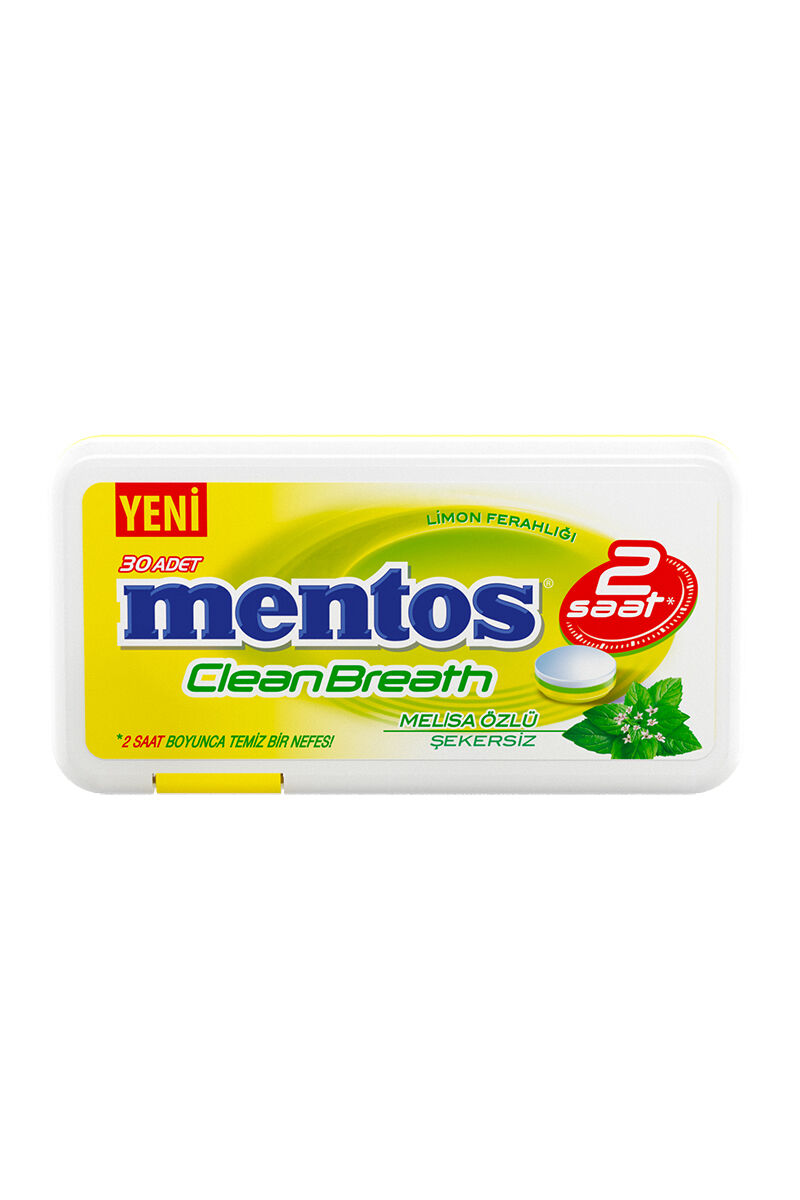 Mentos 2H Cleanbteath Plastik Kutu Melisa