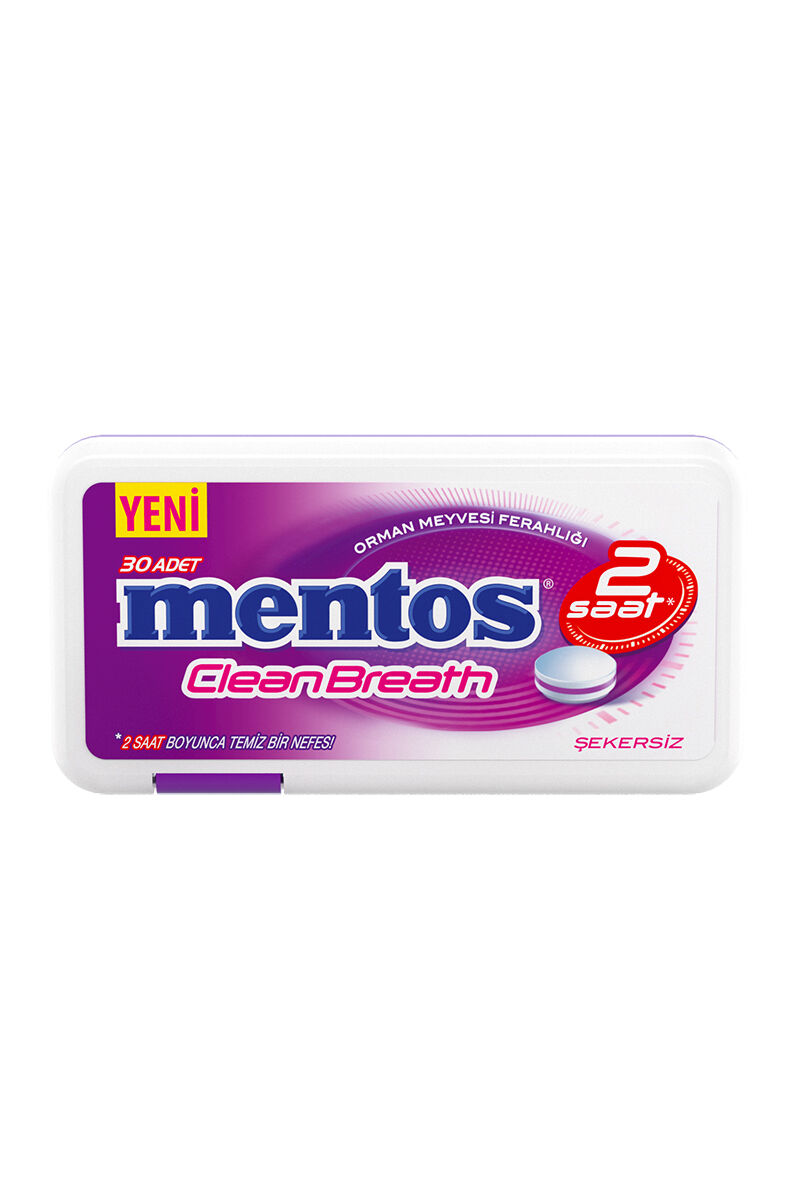 Mentos 2H Cleanbteath Plastik Kutu Orman Meyve