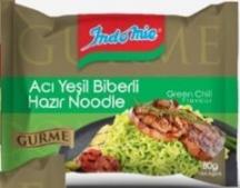 Indo Mie Gurme Acı Yeşil Biberli Noodle 80 Gr