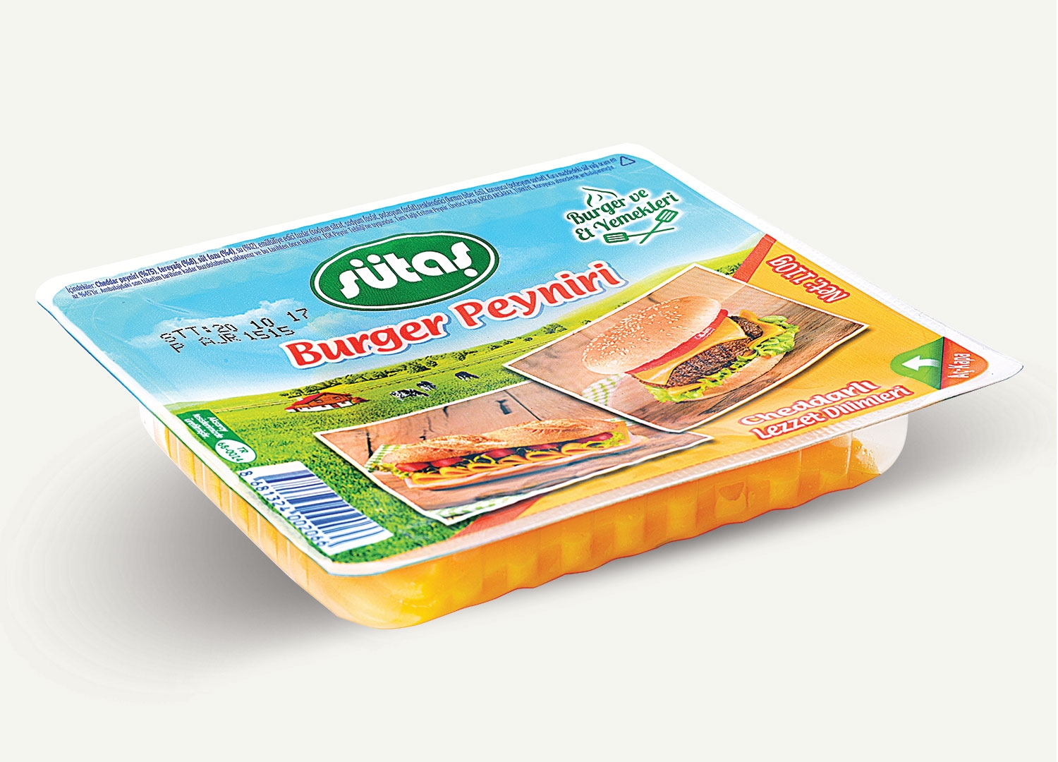 Sütaş Burger Peyniri Cheddar Dilimli 110 Gr