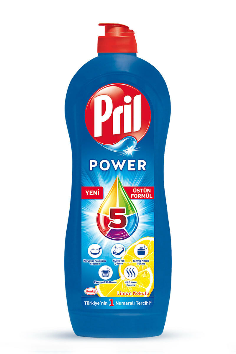 Pril Power 5 Artı Etki Limon 675 Gr 