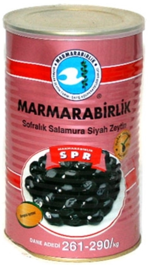 Marmarabirlik Süper Siyah Zeytin Teneke 800 Gr