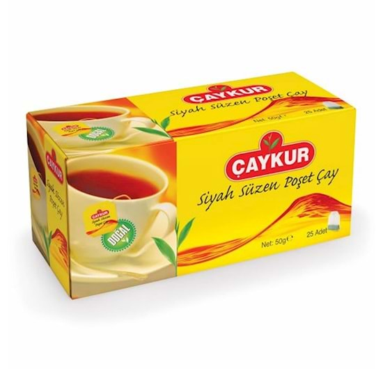 Çaykur Siyah Süzen Poşet Çay 25 x 2 Gr