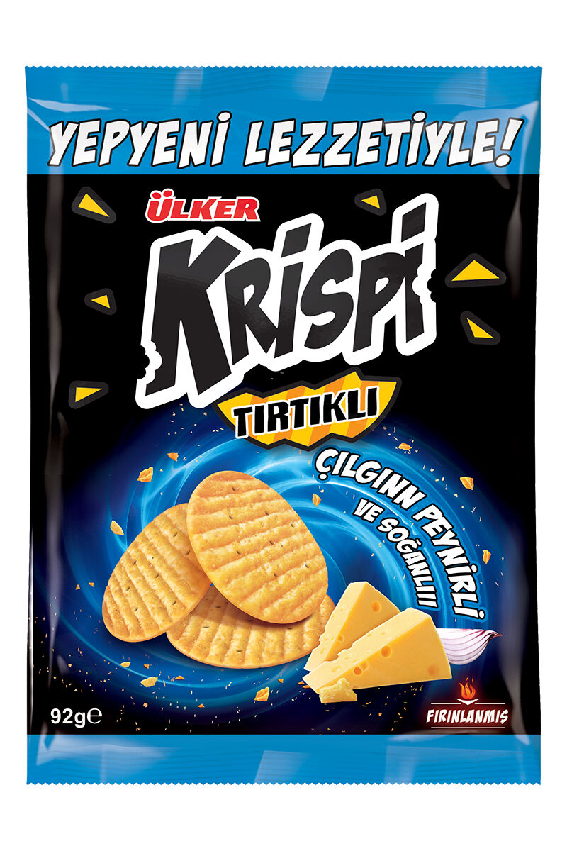 Ülker Krispi Tırtıklı Peynir Soğan Çubuk Kraker 92 Gr