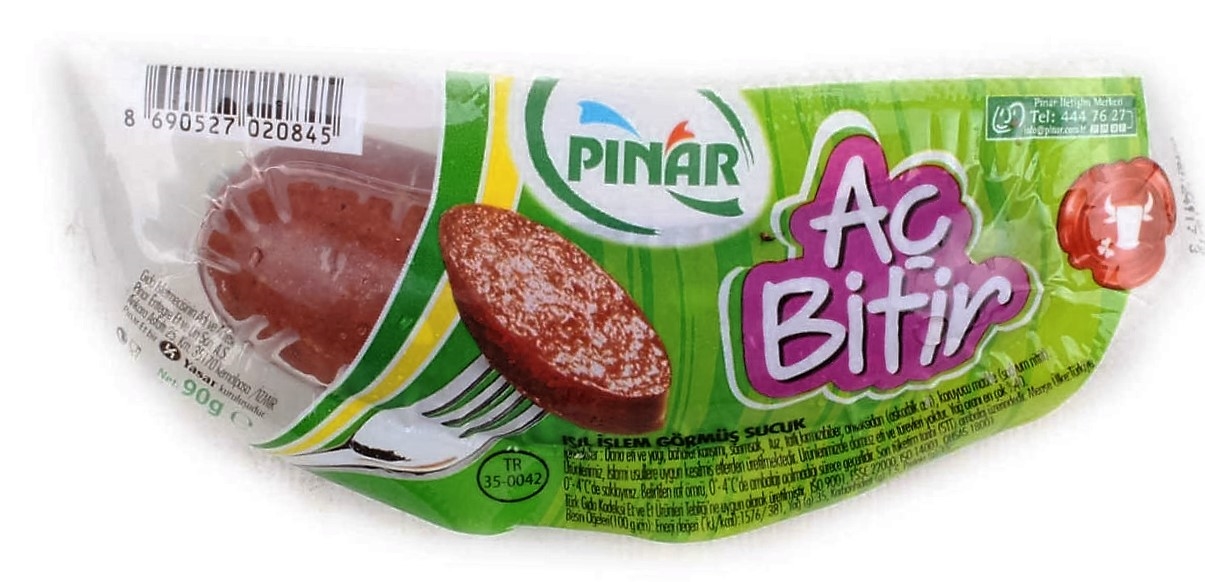 Pınar Dana Aç Bitir Sucuk 90 Gr