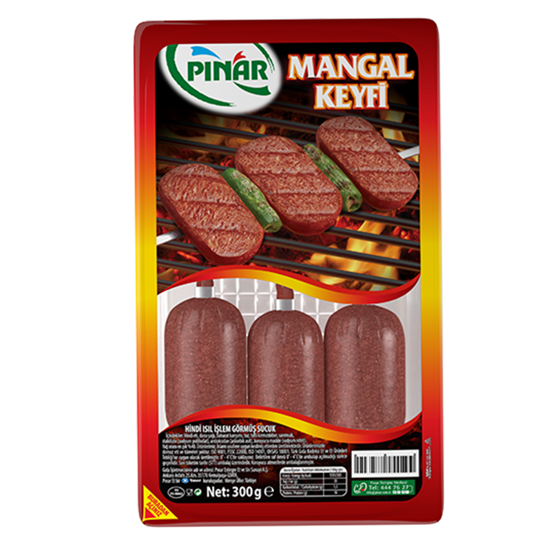 Pınar Mangal Keyfi Acısız Sucuk 300 Gr