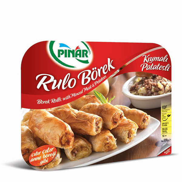 Pınar Kıymalı Patatesli Rulo Börek 500 Gr