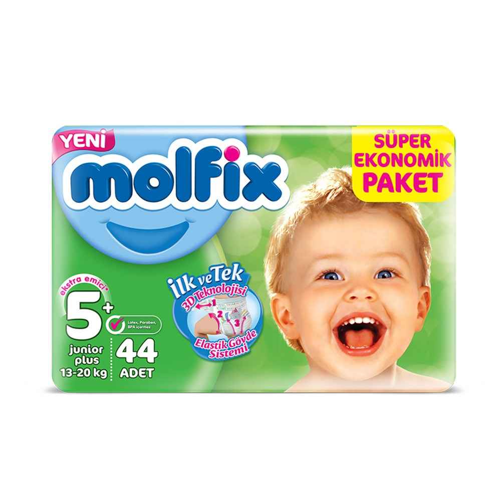 Molfix Bebek Bezi Dev Eko Junıor Plus No:5 13-20 Kg 44 Ped