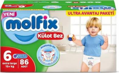 Molfix 6 Pants Ultra Av.Ext.Large 86'lı