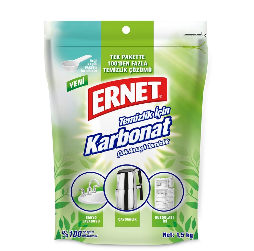 Ernet Temizlik İçin Karbonat 1,5 Kg