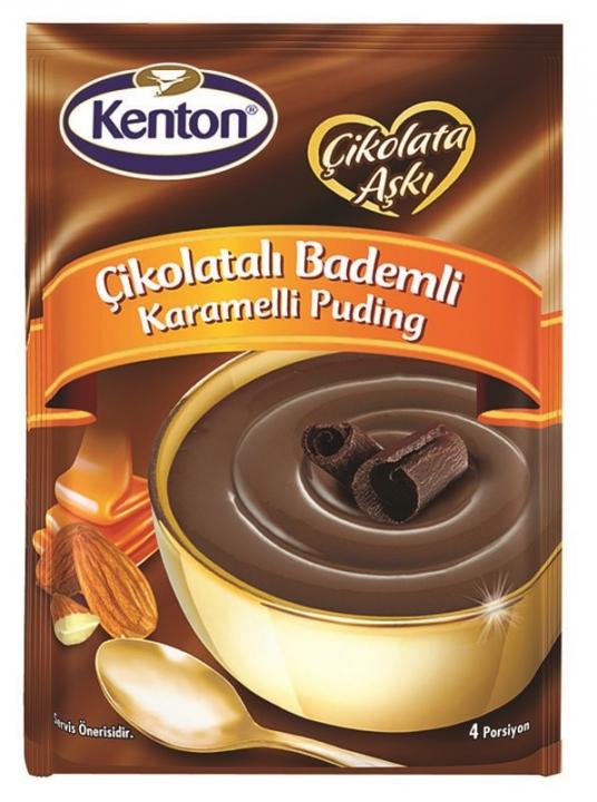 Kenton Çikolata Aşkı Çikolatalı Bademli Karamelli Puding 100 Gr