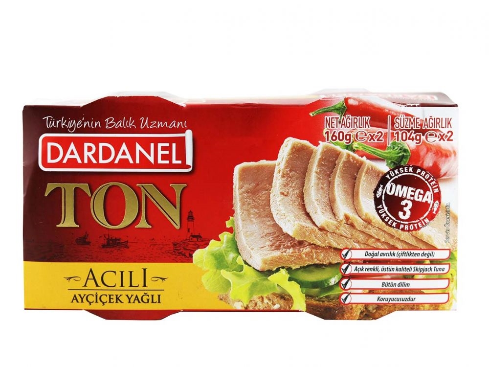 Dardanel Ton Yağda Acılı 160 x 2 Gr