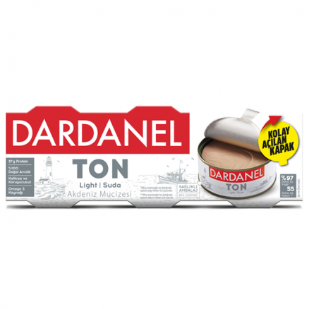 Dardanel Light Ton Balığı 3 x 75 Gr