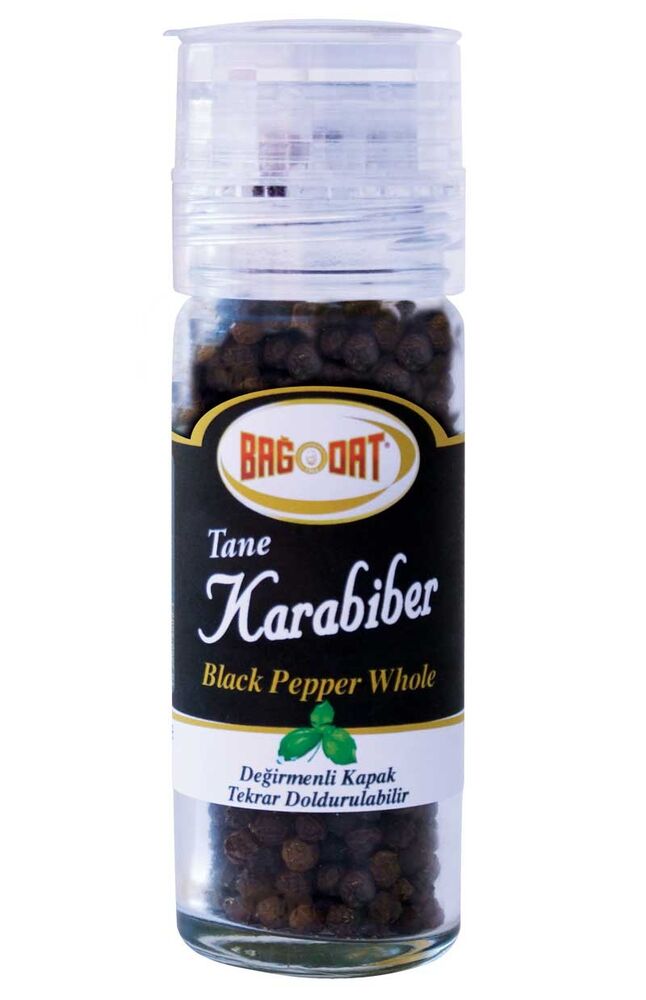 Bağdat Baharat Tane Karabiber Cam Değirmen 50 Gr