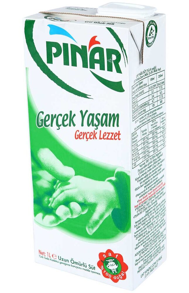 Pınar Tam Yağlı Süt 1 Lt