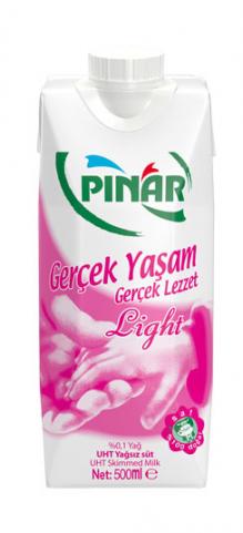 Pınar Extra Light Yağsız Süt 500 Gr