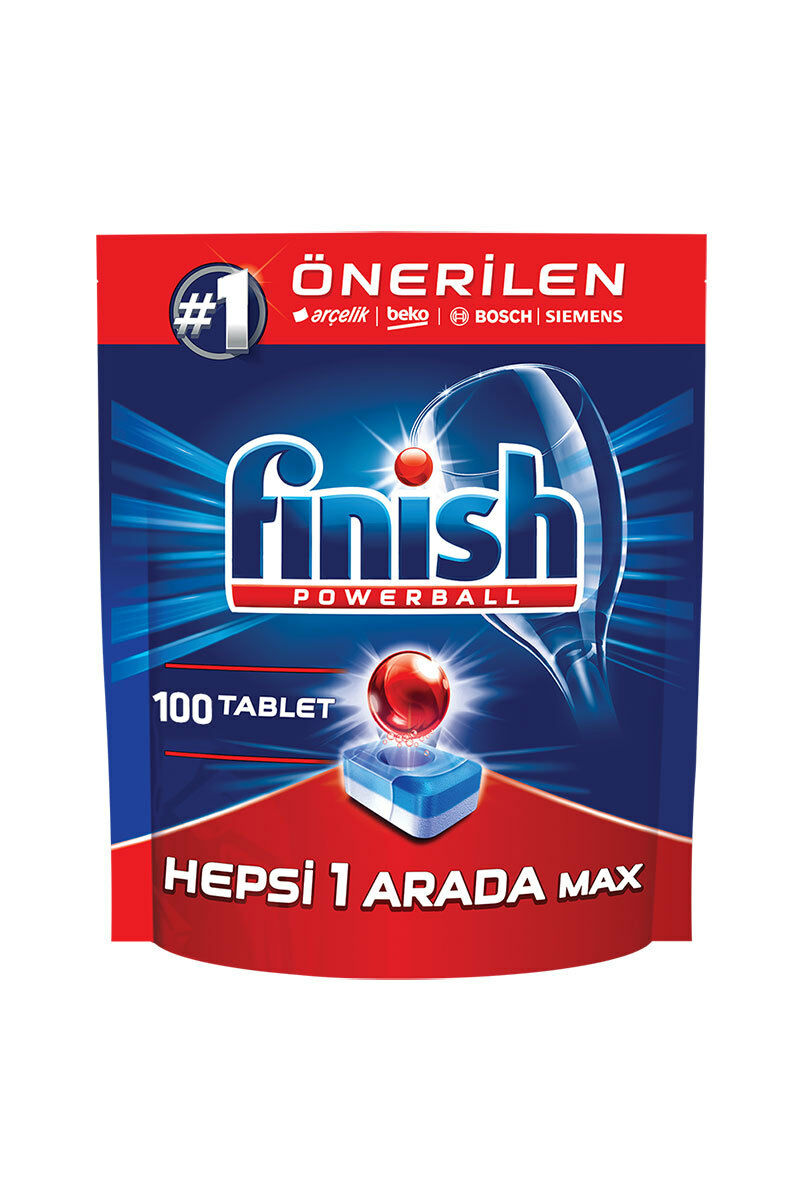 Finish Powerball Hepsi 1 Arada Otomatik Bulaşık Makinesi Deterjanı 100 Tablet 1600 Gr