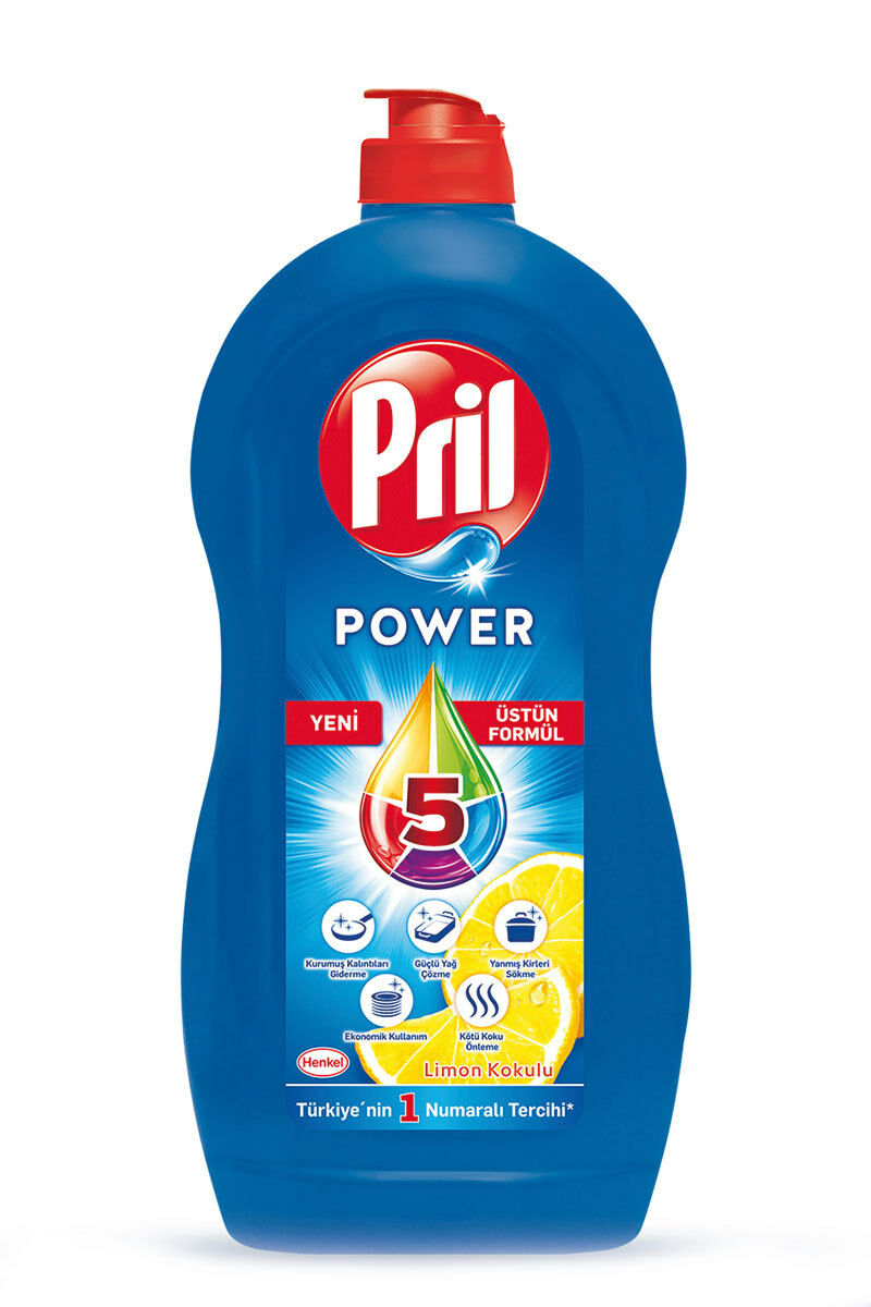 Pril Power Limon Kokulu Sıvı Bulaşık Deterjanı 1306 Ml