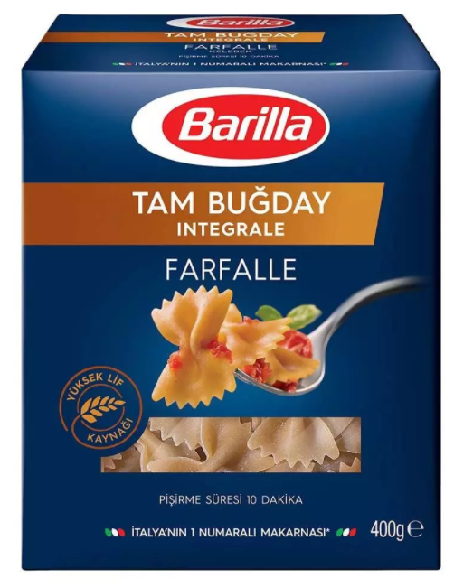 Barilla İnte Grale Kelebek Makarnası 400 Gr