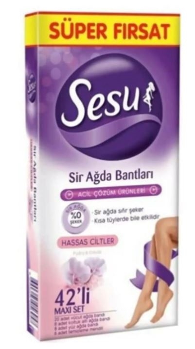 Sesu Ağda Bandı Hassas Cilt 42'li