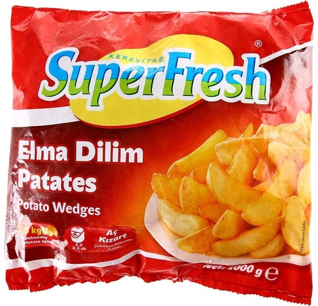 Superfresh Elma Dilim Patates 1000 Gr