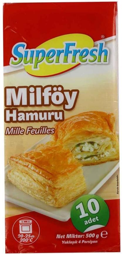 Superfresh Milföy Hamuru 500 Gr