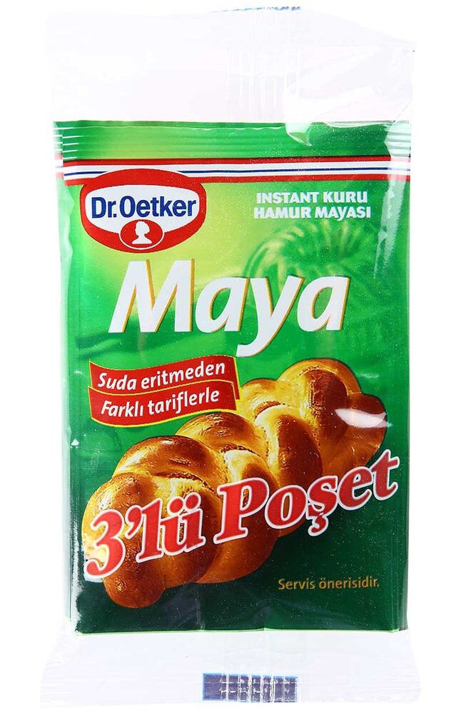 Dr. Oetker Instant Maya 3'lü 3 önyüzlü 30 Gr