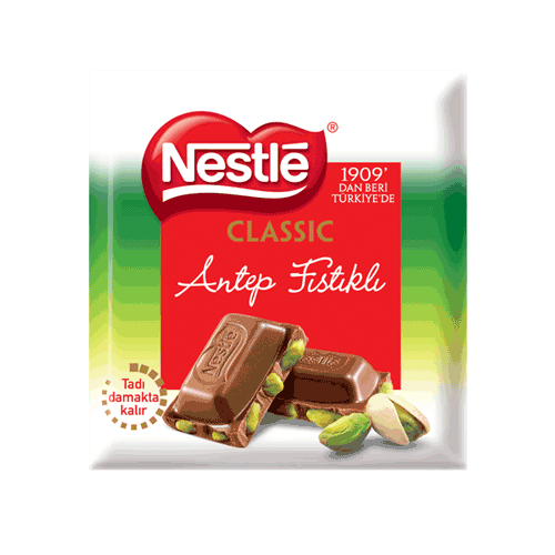 Nestle Çikolata Antep Fıstıklı Kare 65 Gr