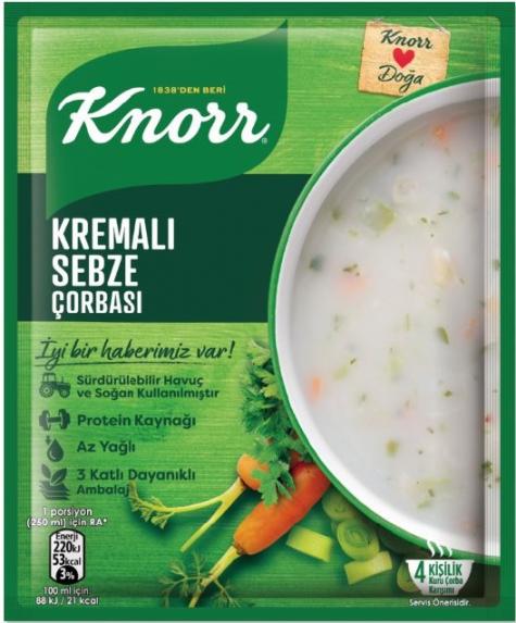 Knorr Klasik Kremalı Sebze Çorbası 65 Gr