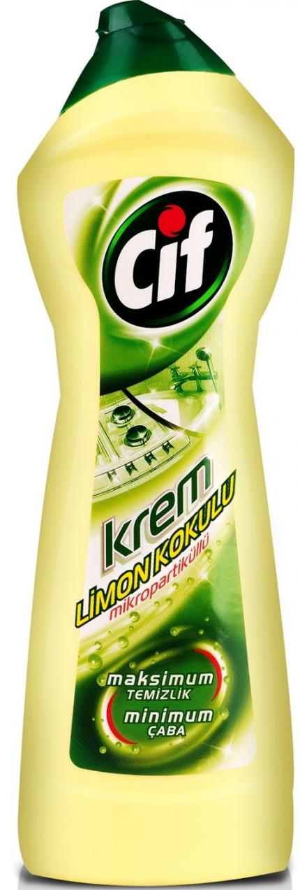 Cif Limon Kokulu Mikropartiküllü Temizlik Krem 750 Ml