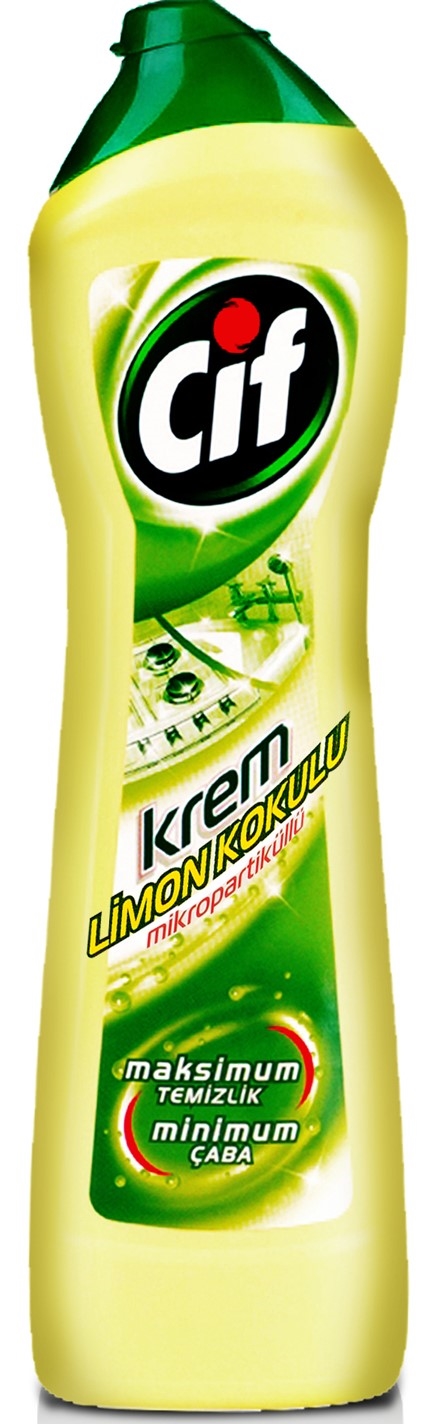 Cif Limon Kokulu Mikropartiküllü Temizlik Krem 500 Ml